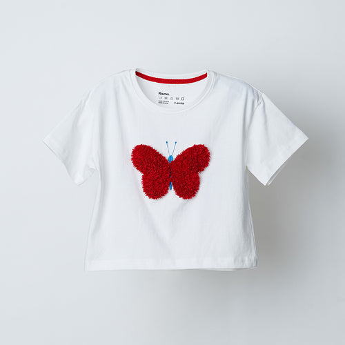 Butterfly Embroidered Tshirt