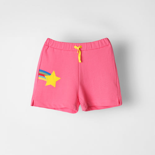 Pink Applique Shorts