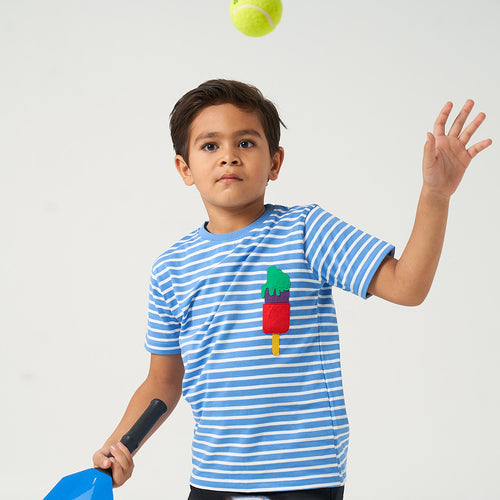 Blue Applique Tshirt