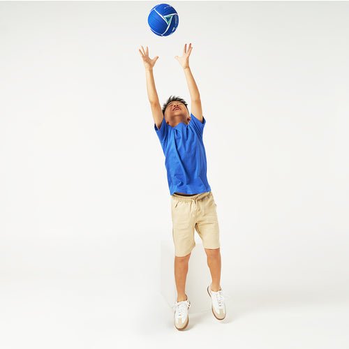 Beige Knit Jogger Short