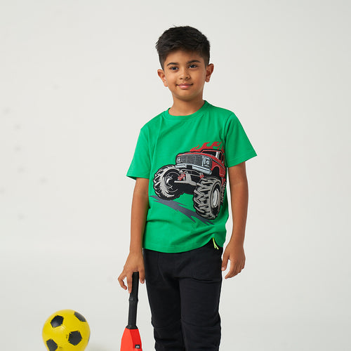 Monster Truck Applique Tshirt