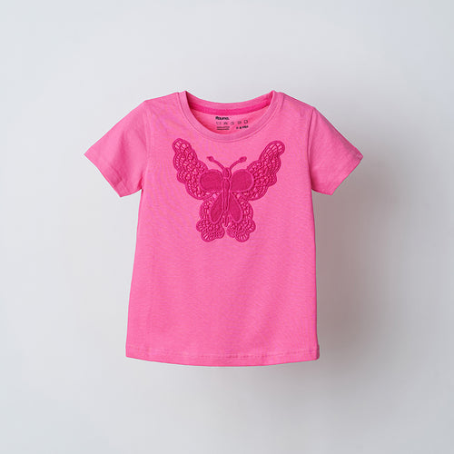 Pink Embroidery Tshirt