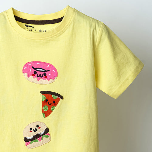 Yellow Applique Tshirt - alt view