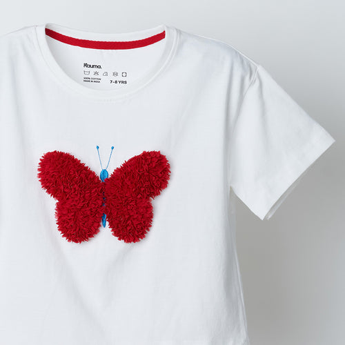 Butterfly Embroidered Tshirt - alt view