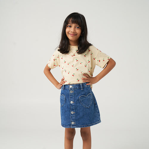 Cherry Embroidery Tshirt - alt view