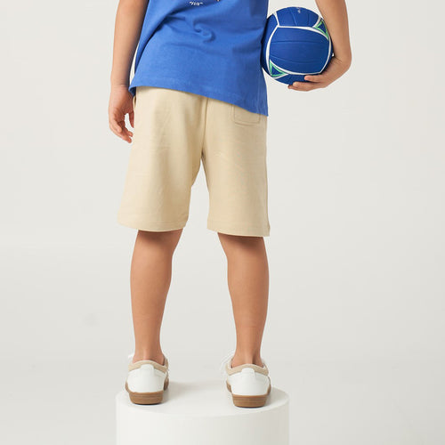 Beige Knit Jogger Short - alt view