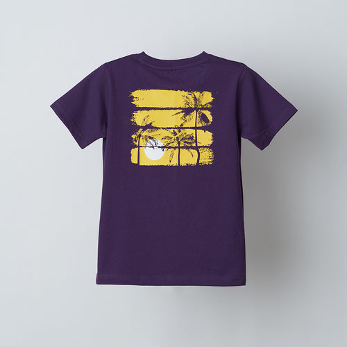 Purple Graphic Tshirt - alt view