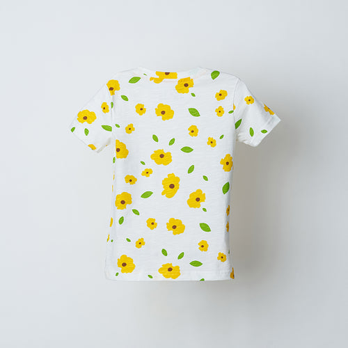 Poppy Floral Printed Tshirt - alt view