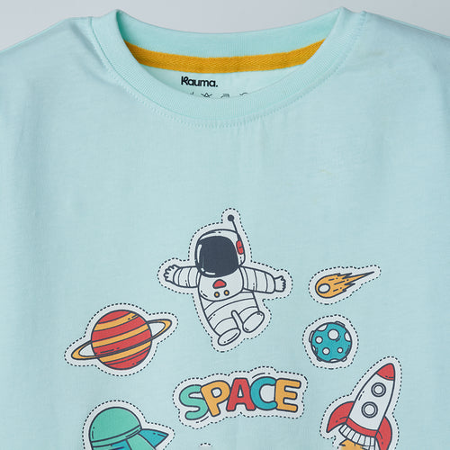 Blue Graphic Tshirt - alt view