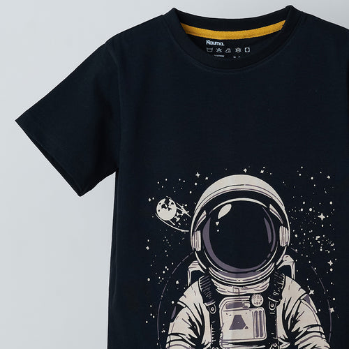 Black Astronaut Graphic Tshirt - alt view