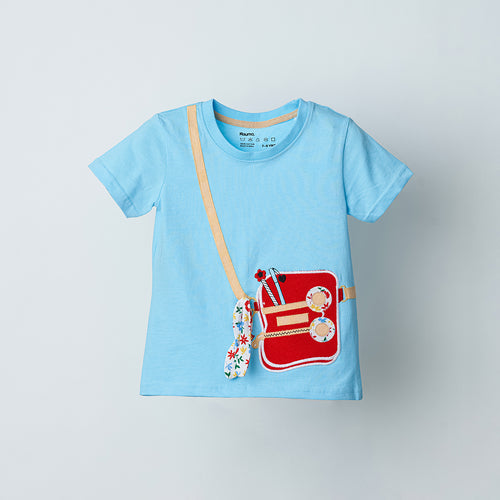 Blue Applique Tshirt - alt view