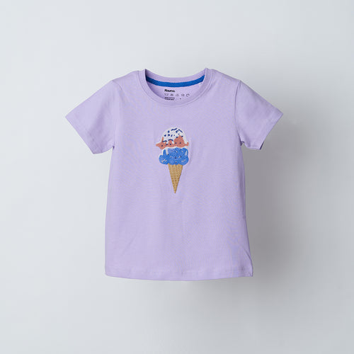 Ice Cream Embroidered Tshirt - alt view