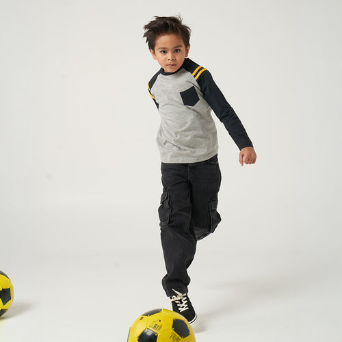 Grey Solid Tshirt - alt view