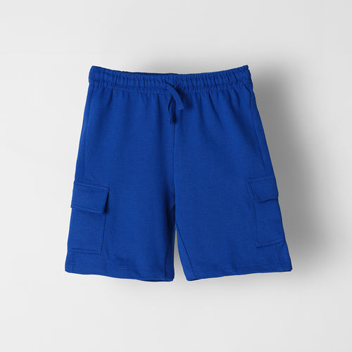 Blue Knit Jogger Short