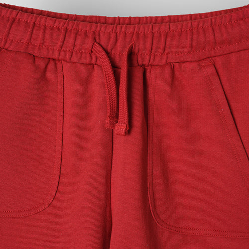 Rust Knit Jogger Short - alt view